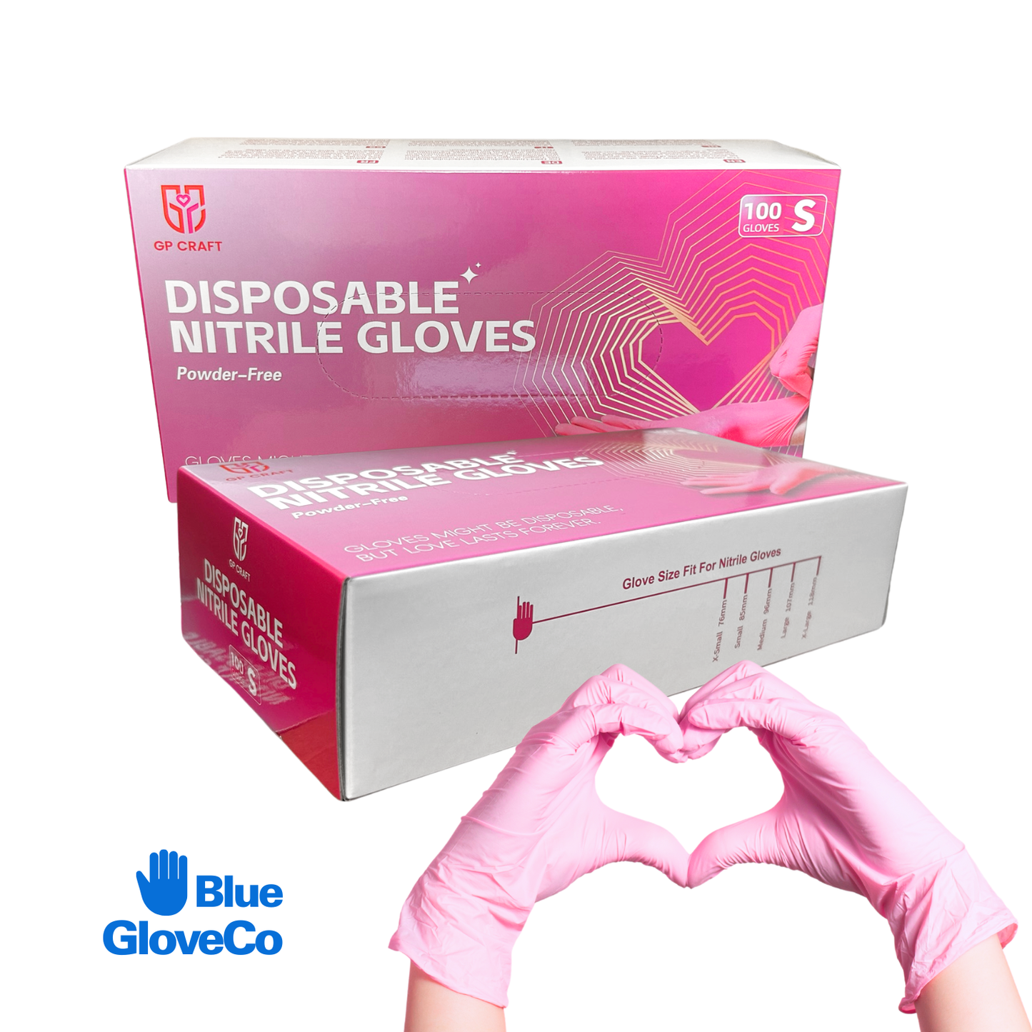 3.5 Mil Salon Spa Nitrile Gloves, Disposable Powder Free (Case of 1000 pcs)