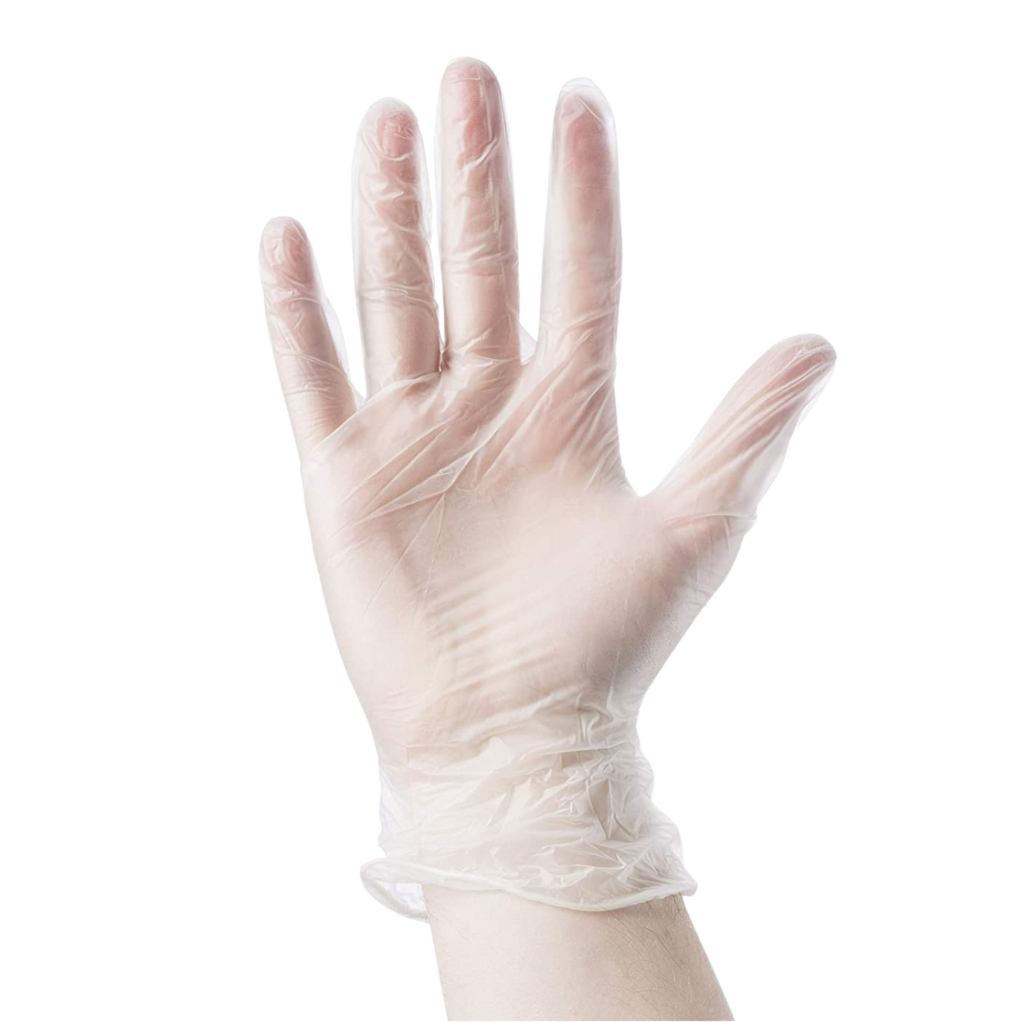 Clear Vinyl Gloves for Food Handling Powder Free 4.5mil (10 Boxes / Case, 1000 Count)