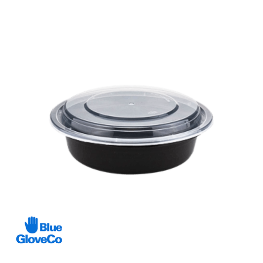 Microwave Container with Lid Round 16 oz (Case of 150 pcs)