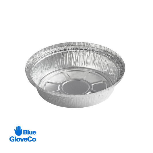 Disposable Food Pan 7" Aluminum Round Foil 8g (Case of 500 pcs)