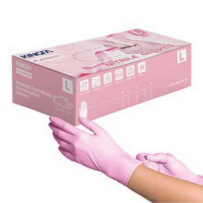 Salon Spa Nitrile Glove Disposable Powder Free 3.5mil (10 Boxes / Case, 1000 Count)